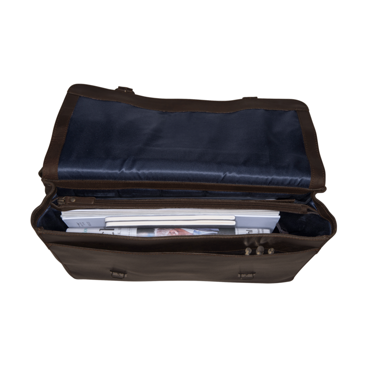 Leonhard Heyden Dakota Aktenmappe 2 Fächer Braun