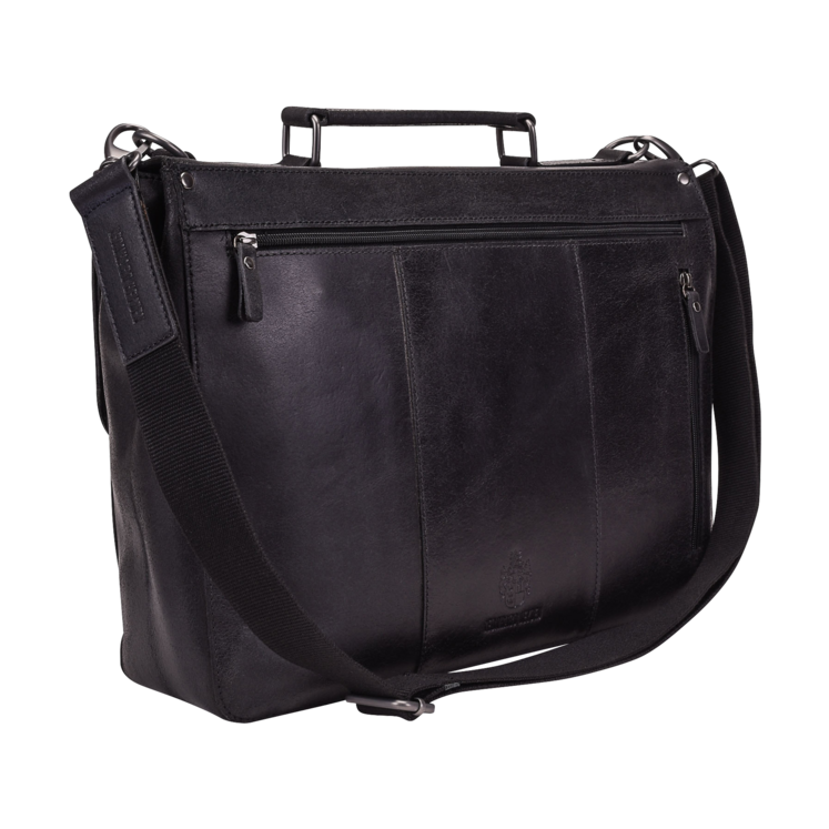 Leonhard Heyden Dakota Aktenmappe 2 Fächer Schwarz