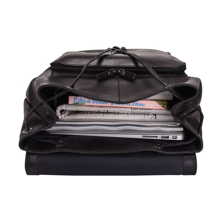 Leonhard Heyden Dakota Rucksack Schwarz