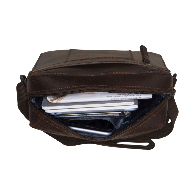 Leonhard Heyden Dakota RV-Umhängetasche XS Braun