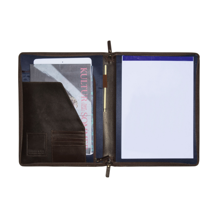 Leonhard Heyden Dakota Schreibmappe Braun