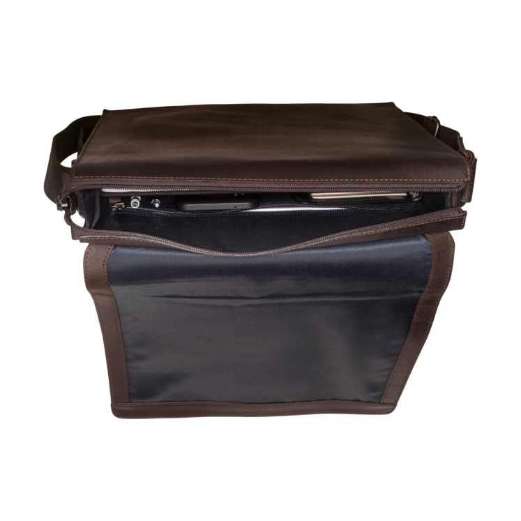 Leonhard Heyden Dakota Umhängetasche M Braun