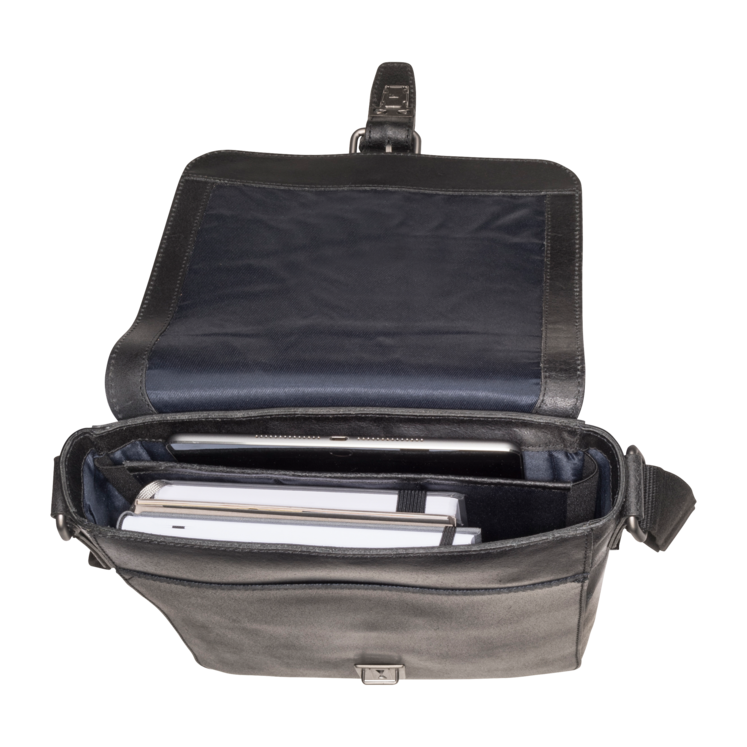 Leonhard Heyden Dakota Umhängetasche S Schwarz