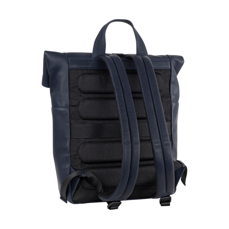 Leonhard Heyden Den Haag Rucksack Rolltop Blau