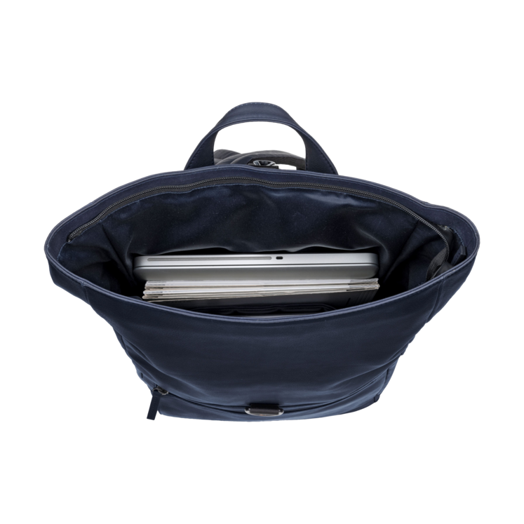 Leonhard Heyden Den Haag Rucksack Rolltop Blau