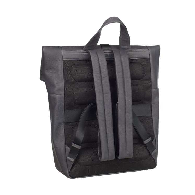 Leonhard Heyden Den Haag Rucksack Rolltop Grau