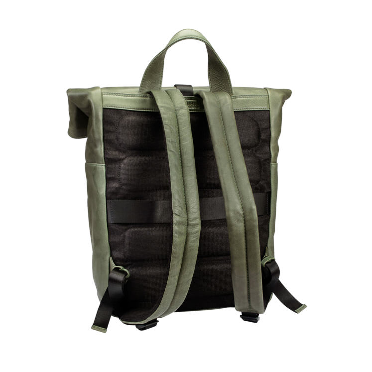 Leonhard Heyden Den Haag Rucksack Rolltop Oliv