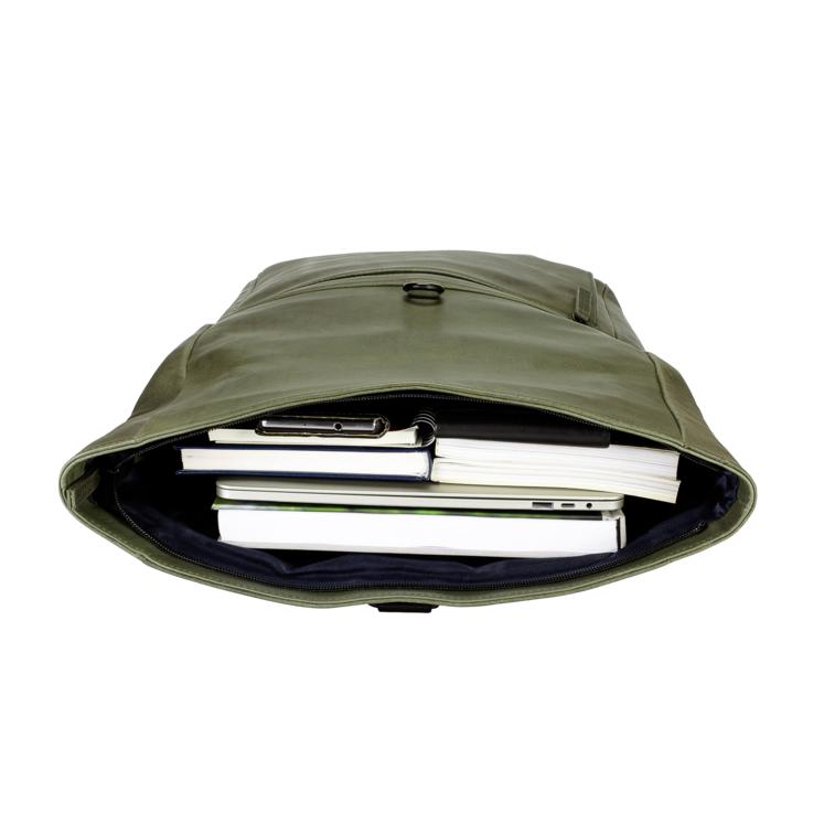 Leonhard Heyden Den Haag Rucksack Rolltop Oliv