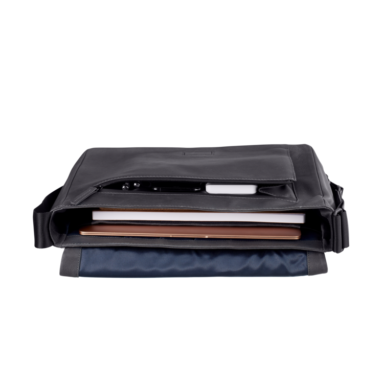 Leonhard Heyden Den Haag Umhängetasche L Grau