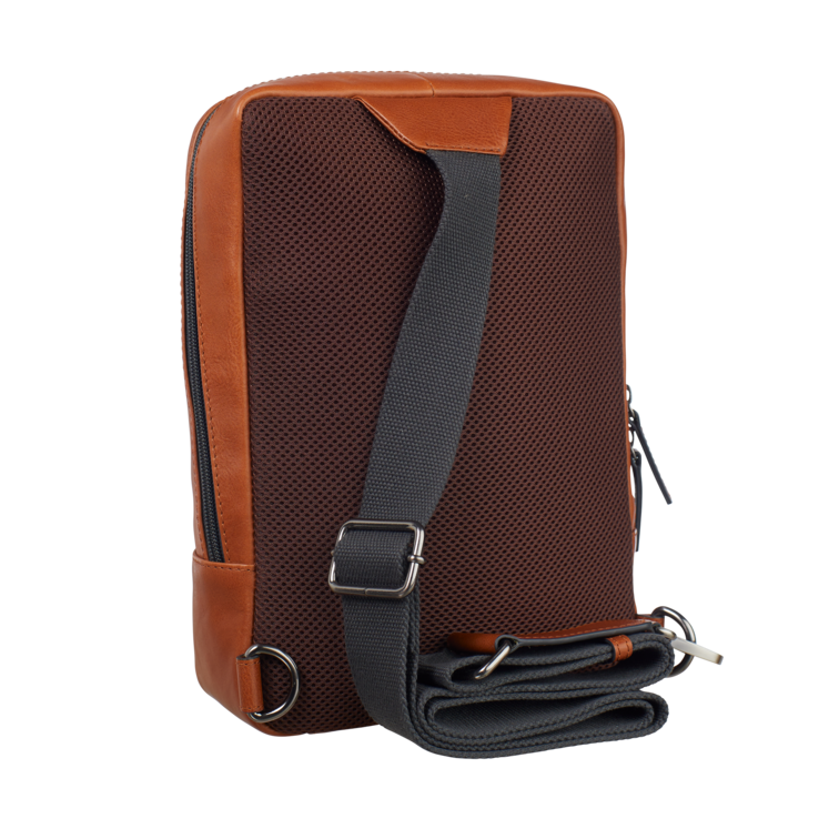 Leonhard Heyden Hamburg Crossbag Cognac