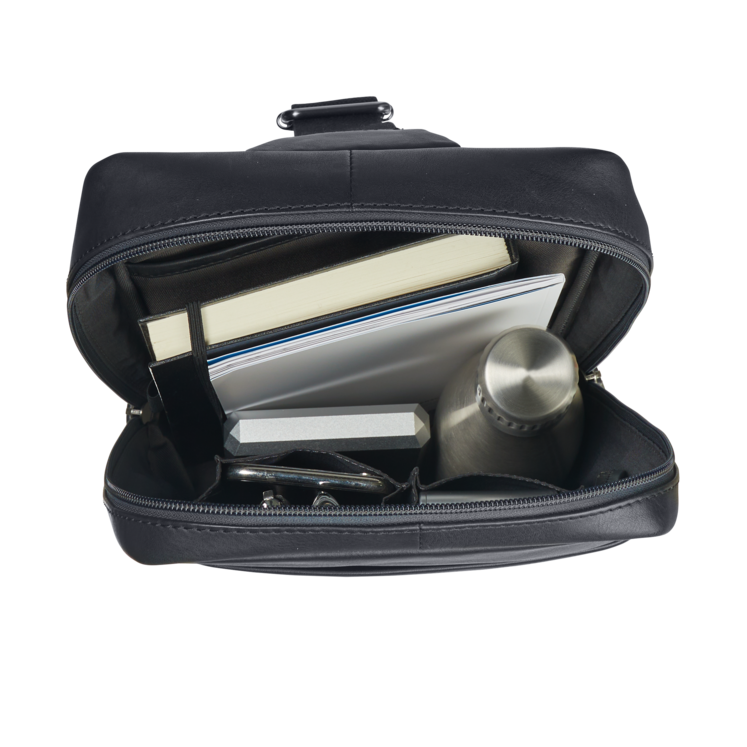 Leonhard Heyden Hamburg Crossbag Schwarz