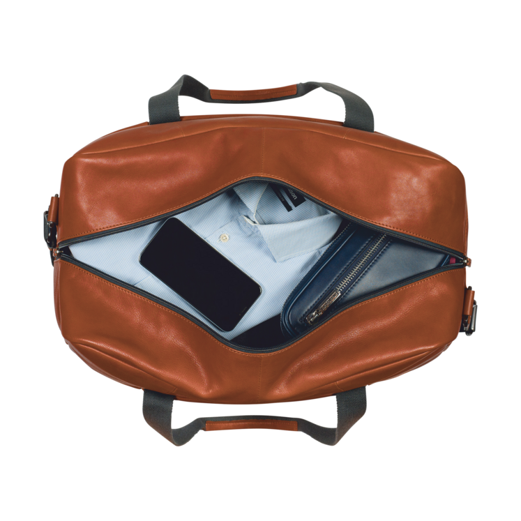 Leonhard Heyden Hamburg Reisetasche Cognac