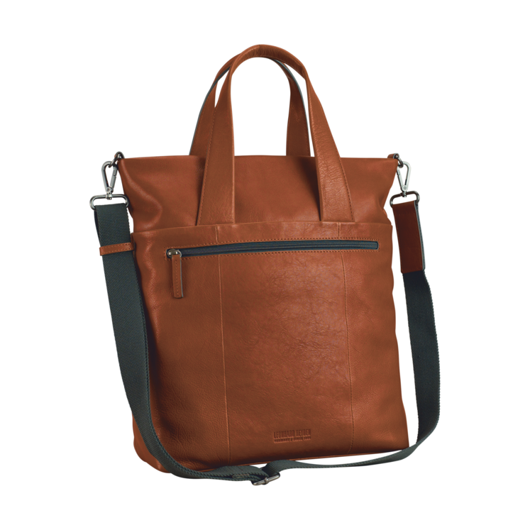 Leonhard Heyden Hamburg Shopper Cognac