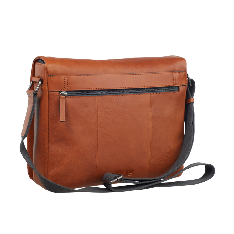 Leonhard Heyden Hamburg Umhängetasche M Cognac
