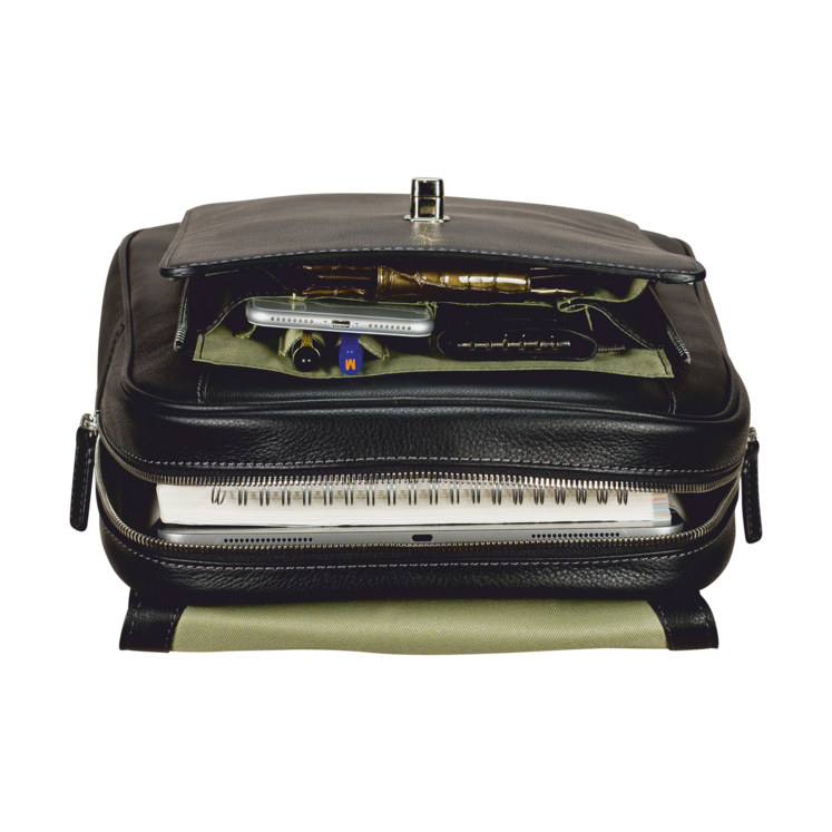 Leonhard Heyden Nizza City-Rucksack Schwarz