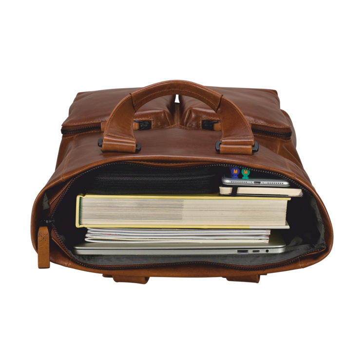 Leonhard Heyden Porto Tote Bag / Rucksack Braun