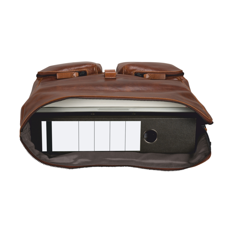 Leonhard Heyden Porto Umhängetasche L Braun