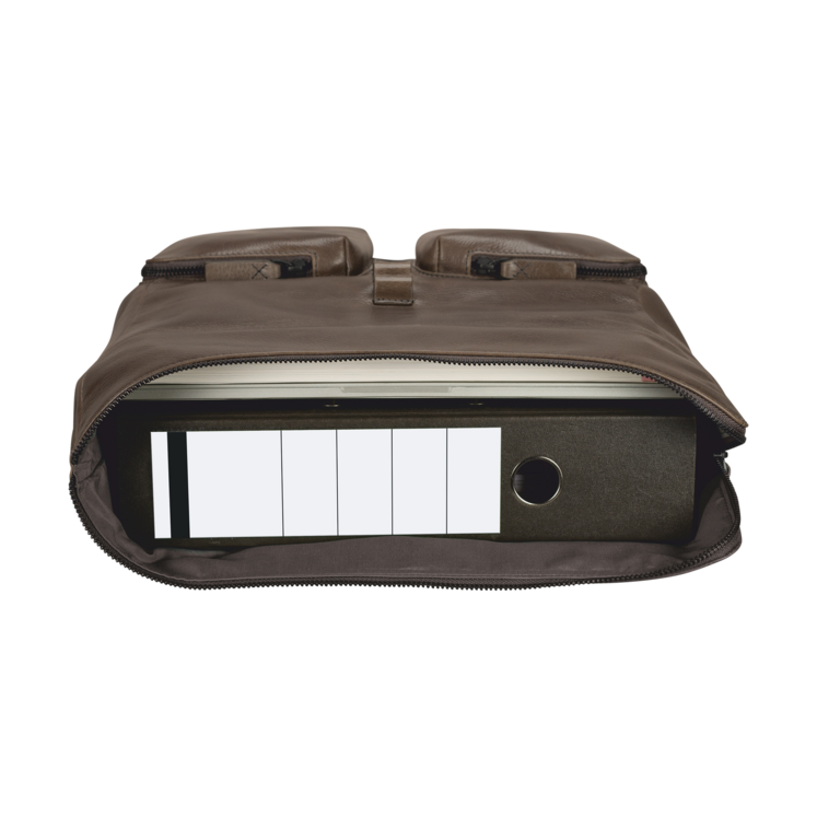 Leonhard Heyden Porto Umhängetasche L Graubraun