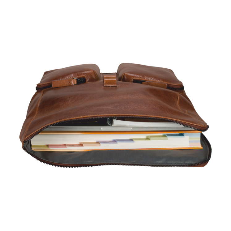 Leonhard Heyden Porto Umhängetasche M Braun