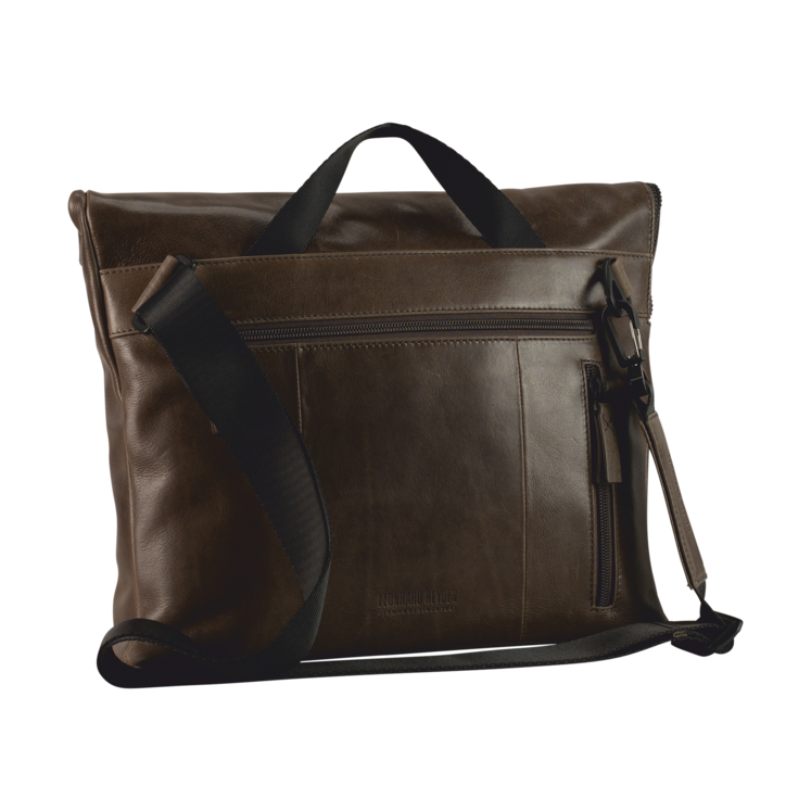 Leonhard Heyden Porto Umhängetasche M Graubraun