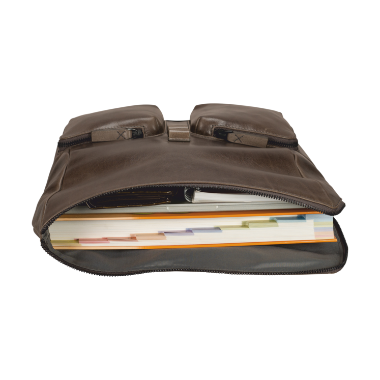 Leonhard Heyden Porto Umhängetasche M Graubraun