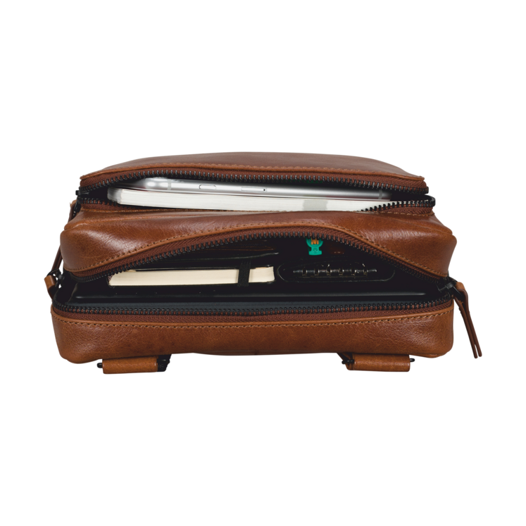 Leonhard Heyden Porto Umhängetasche XS Braun