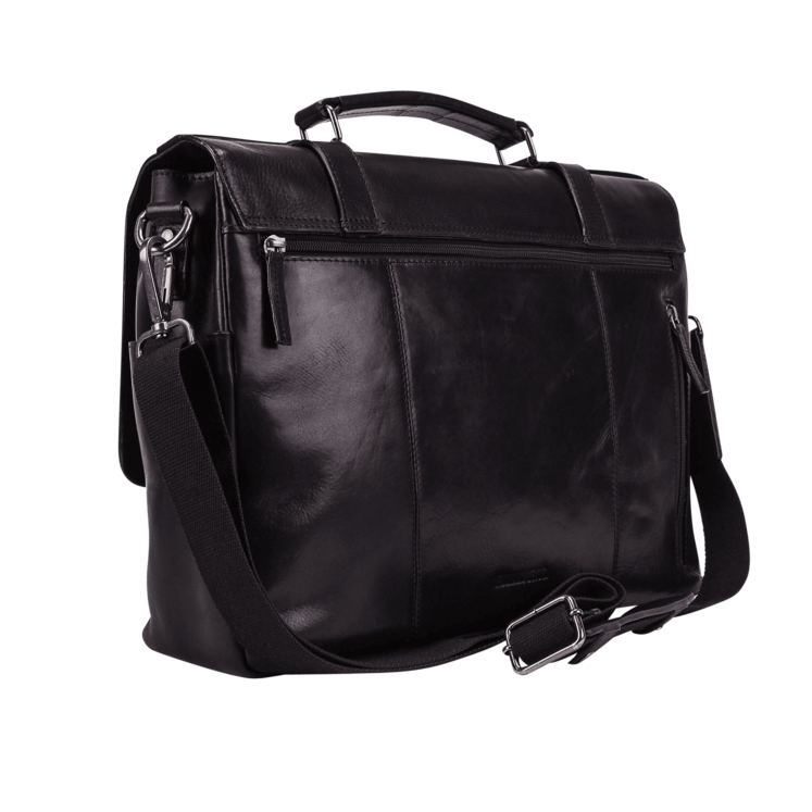 Leonhard Heyden Roma Aktenmappe 2 Fäche Schwarz