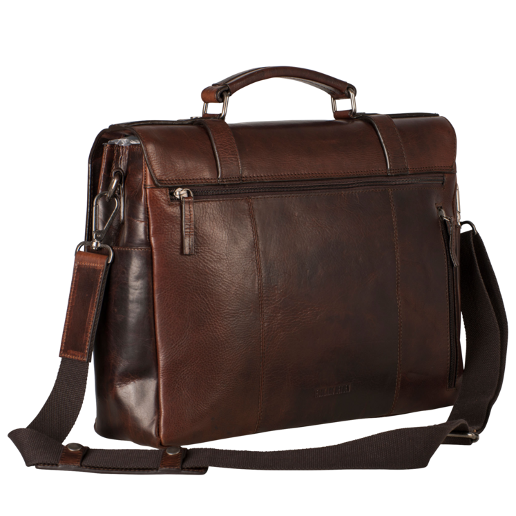 Leonhard Heyden Roma Aktenmappe 2 Fächer Braun