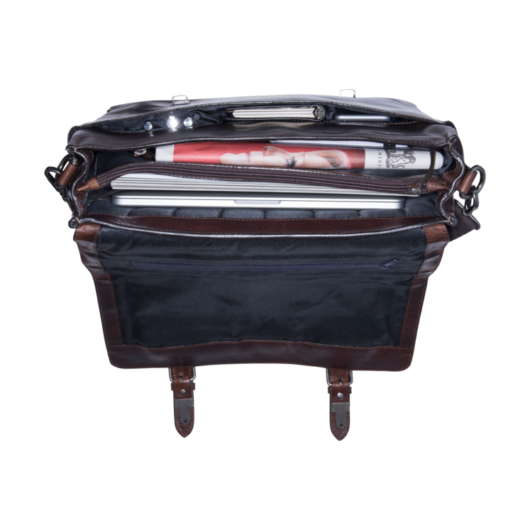 Leonhard Heyden Roma Aktenmappe 2 Fächer Braun