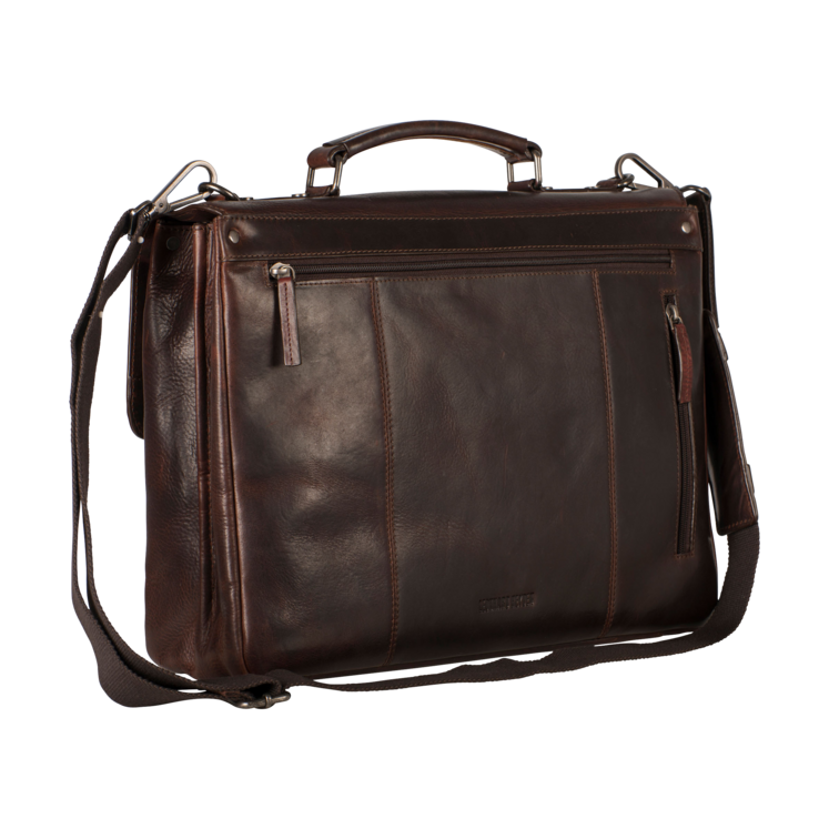 Leonhard Heyden Roma Aktenmappe 2 Fächer Braun