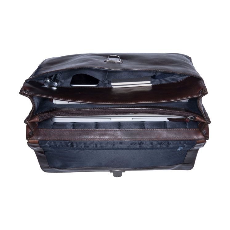 Leonhard Heyden Roma Aktenmappe 2 Fächer Braun