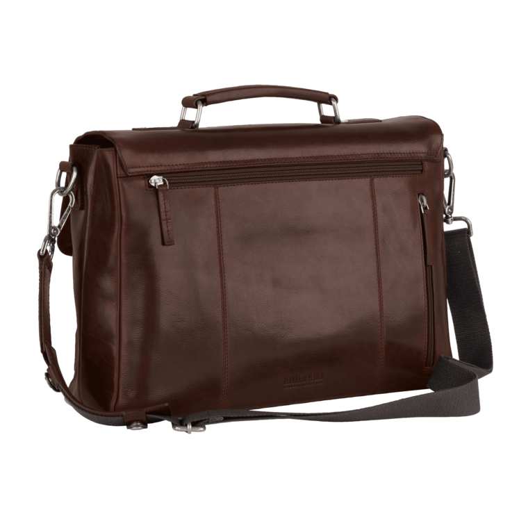 Leonhard Heyden Roma Aktenmappe 2 Fächer Braun