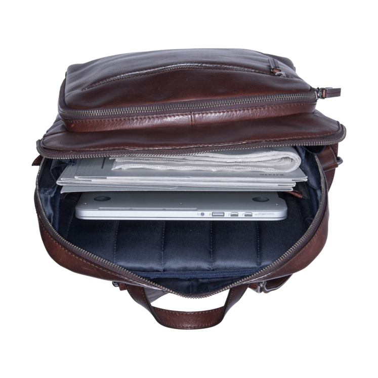 Leonhard Heyden Roma Business-Rucksack Braun