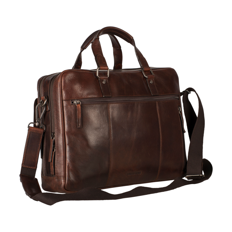 Leonhard Heyden Roma RV-Aktenmappe 2 Fächer Braun