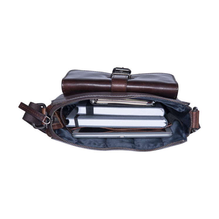 Leonhard Heyden Roma RV-Umhängetasche S Braun