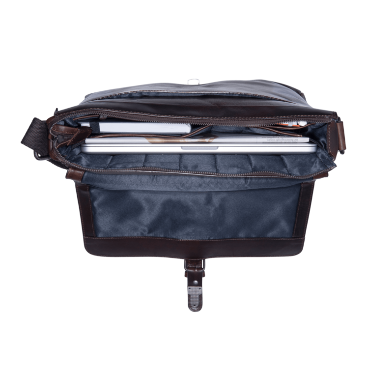 Leonhard Heyden Roma Umhängetasche M Braun