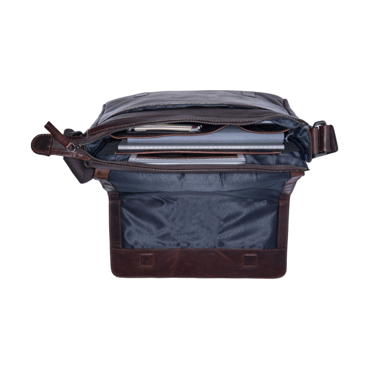 Leonhard Heyden Roma Umhängetasche M Braun