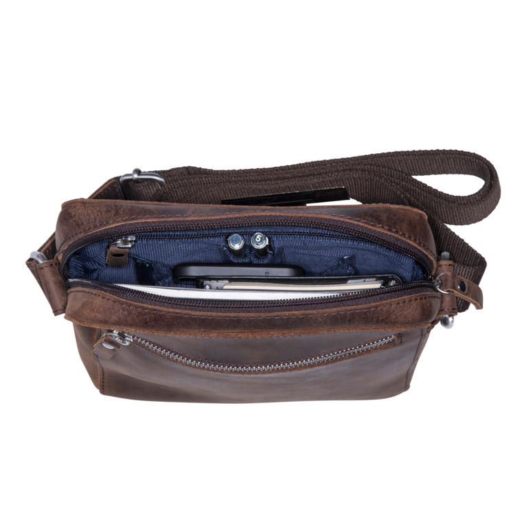Leonhard Heyden Salisbury RV-Umhängetasche S Braun