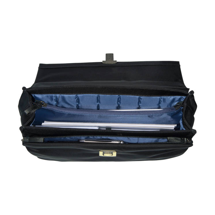 Leonhard Heyden Soho Aktenmappe 2 Fächer Schwarz