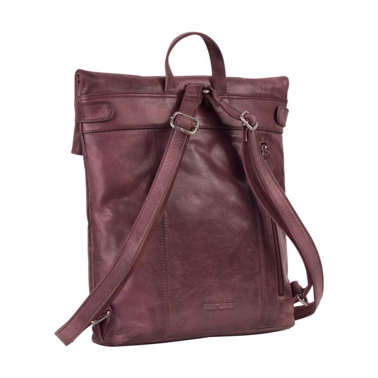 Leonhard Heyden Stockholm Cityrucksack Brombeer