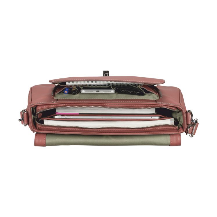 Leonhard Heyden Nizza Aktentasche Mit Überschlag 1-Fach Altrosa