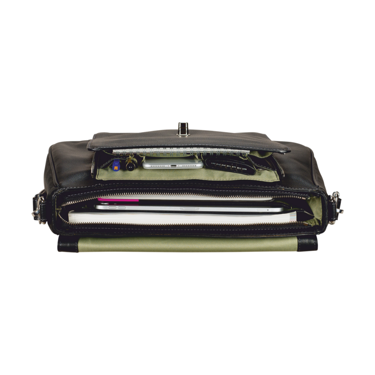 Leonhard Heyden Nizza Aktentasche Mit Überschlag 1-Fach Schwarz