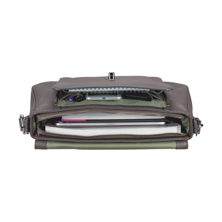 Leonhard Heyden Nizza Aktentasche Mit Überschlag 1-Fach Taupe