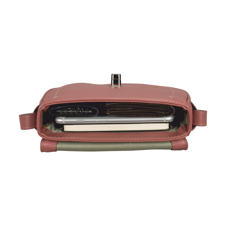 Leonhard Heyden Nizza Umhängetasche XS Mit Überschlag Altrosa