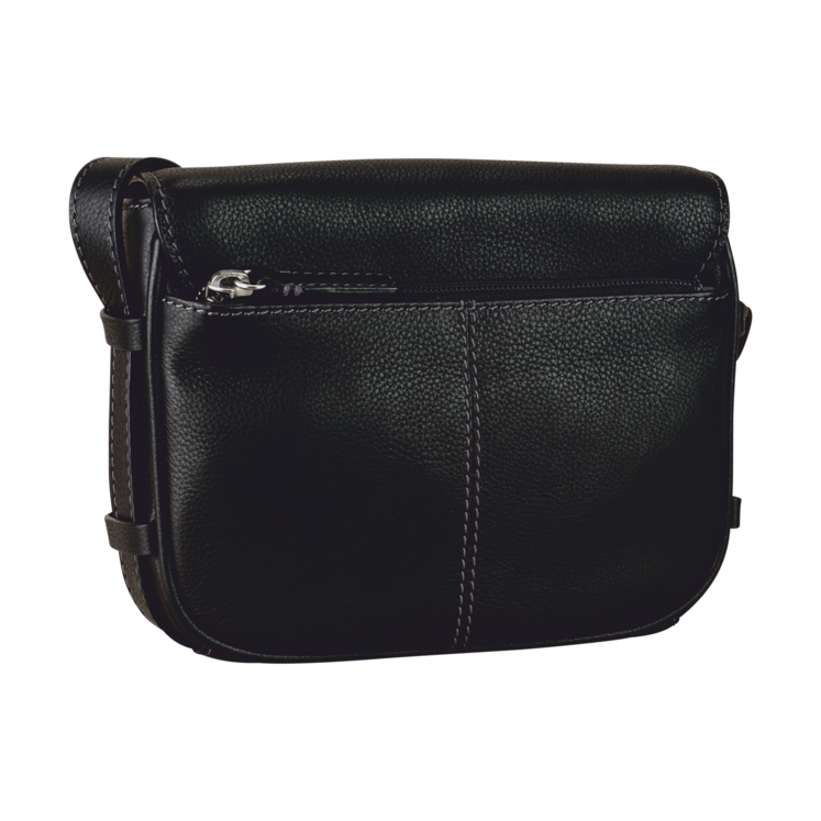 Leonhard Heyden Nizza Umhängetasche XS Mit Überschlag Schwarz