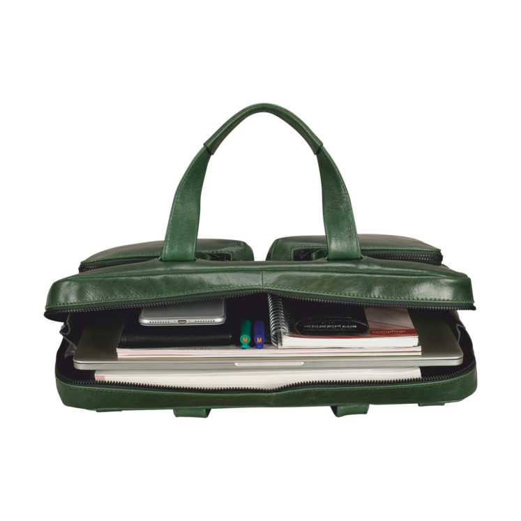 Leonhard Heyden Porto RV-Aktenmappe 1 Fach Flaschengrün