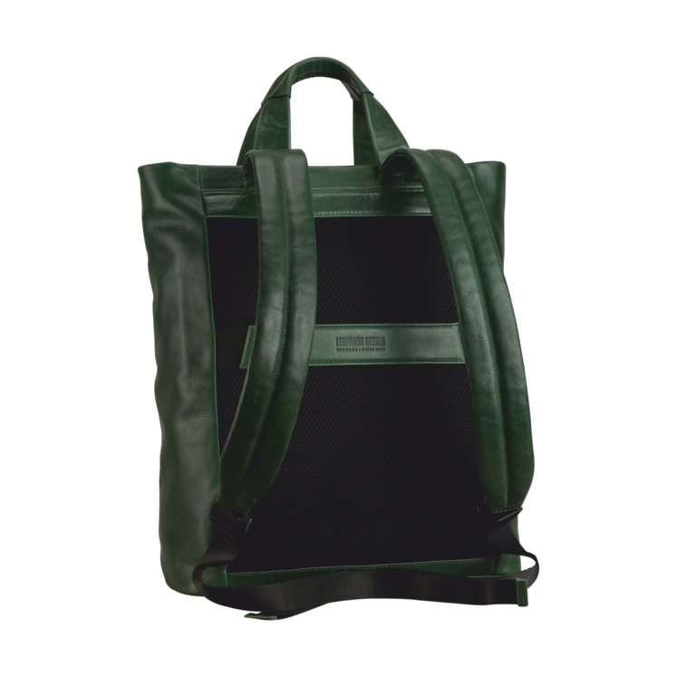 Leonhard Heyden Porto Tote Bag / Rucksack Flaschengrün