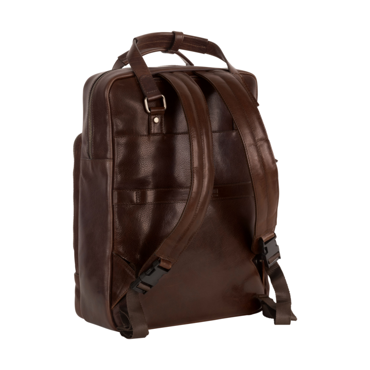 Leonhard Heyden Roma Kurzgrifftasche/Rucksack Braun