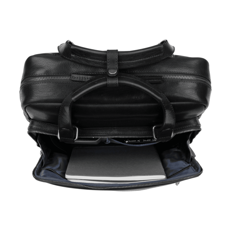 Leonhard Heyden Roma Kurzgrifftasche/Rucksack Schwarz