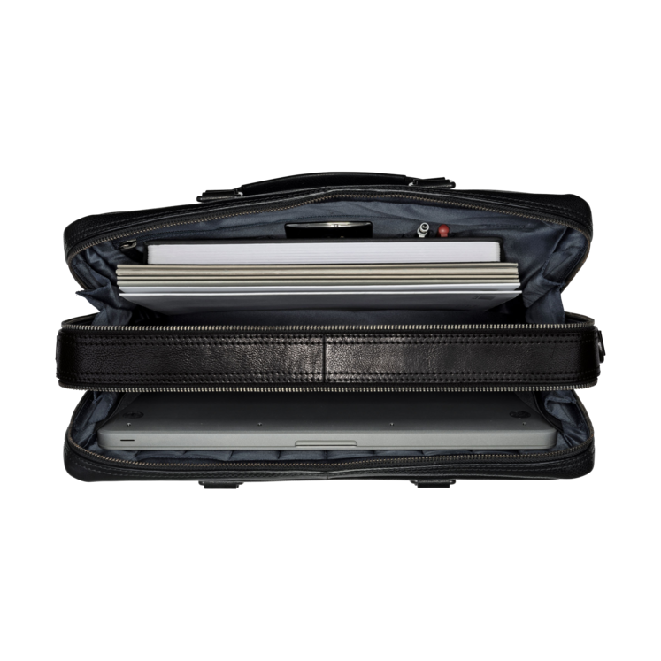 Leonhard Heyden Roma RV-Aktenmappe 2 Fächer Schwarz